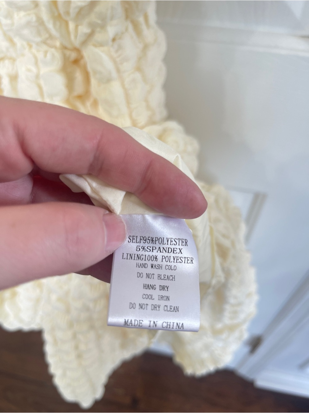 And The Why  Small Ivory Dress  Bubble  Puff Sleeve Peasant Midi   Cottagecore - Picture 5 of 7